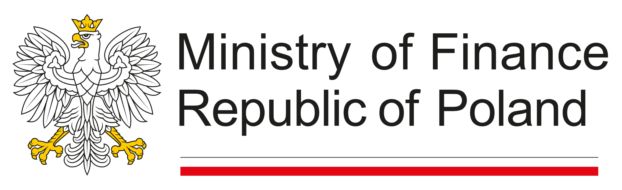 Ministry of Finance logo, honorary patron of the 2024 CFA Society Poland Annual Conference.