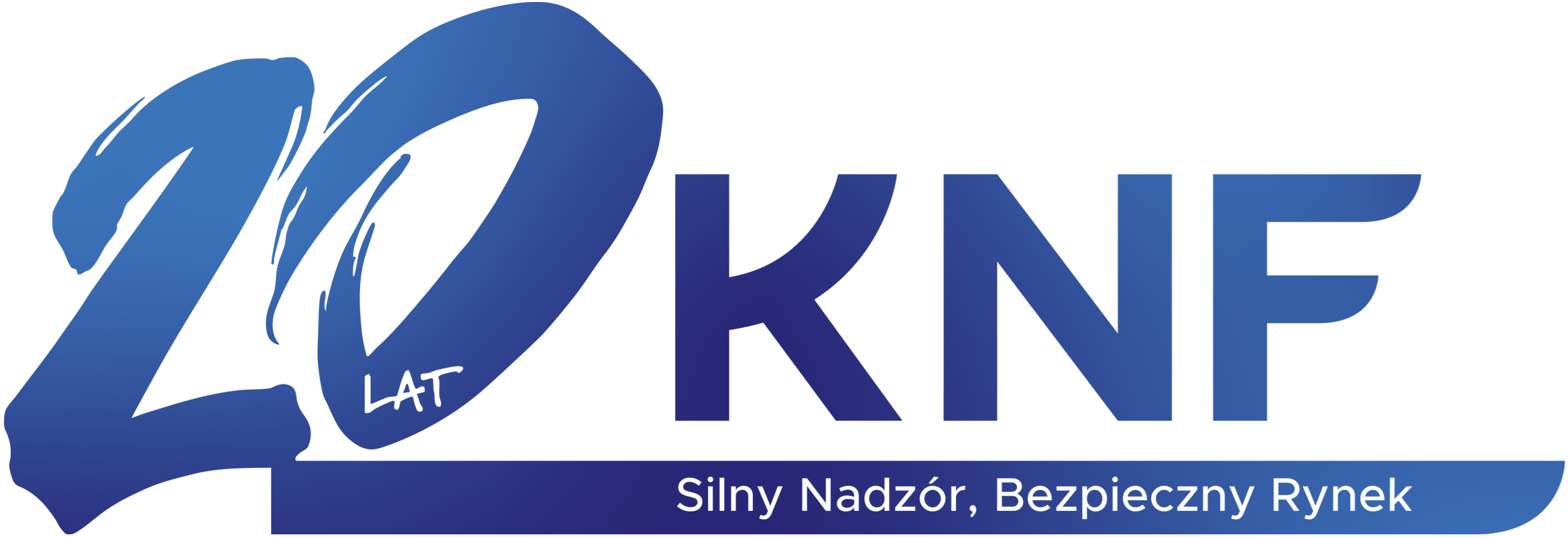 20th anniversary logo of the Polish Financial Supervision Authority (KNF), honorary patron of the 15th CFA Investment Industry Conference & Workshops